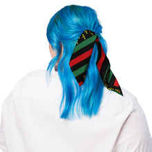 Load image into Gallery viewer, Pan African American flag design 1 All-over print bandana