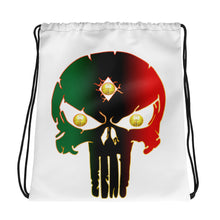 Load image into Gallery viewer, Color White Bornready warready Style 1 Backside Drawstring bag