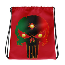 Load image into Gallery viewer, Color Red Bornready warready Style 1 Backside Drawstring bag