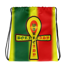 Load image into Gallery viewer, Rasta 2 Bornready warready Style 2 Backside Drawstring bag