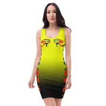 Load image into Gallery viewer, Color yellow to black Queen of NC Sublimation Cut & Sew Dress
