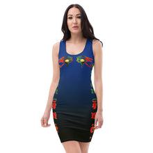 Load image into Gallery viewer, Color blue to black Queen of NC Sublimation Cut & Sew Dress