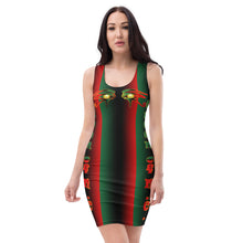 Load image into Gallery viewer, Color Pan-African flag Queen of NC Sublimation Cut & Sew Dress