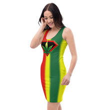 Load image into Gallery viewer, Rasta Cannabis Woman Sublimation Cut & Sew Dress