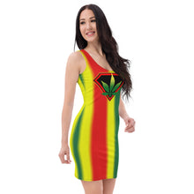 Load image into Gallery viewer, Rasta Cannabis Woman Sublimation Cut & Sew Dress