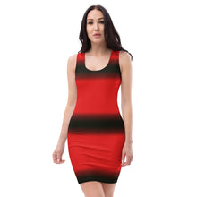 Load image into Gallery viewer, Color Red & black Cut & Sew Dress