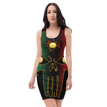 Load image into Gallery viewer, Color White.... All seeing Eye SKull Sublimation Cut & Sew Dress