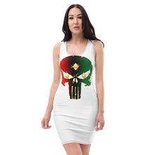 Load image into Gallery viewer, Color White... All seeing Eye SKull Backside style 1 Sublimation Cut & Sew Dress
