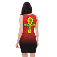 Load image into Gallery viewer, Color Red to Black... All seeing Eye SKull Backside style 2 Sublimation Cut & Sew Dress