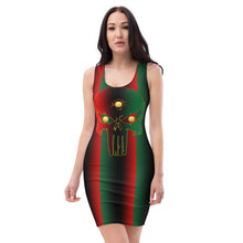 Load image into Gallery viewer, Coloring of Pan-African flag All seeing Eye SKull Backside style 2 Sublimation Cut & Sew Dress