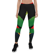 Load image into Gallery viewer, Extra large cannabis man logo Leggings