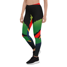 Load image into Gallery viewer, Extra large cannabis man logo Leggings