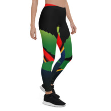 Load image into Gallery viewer, Extra large cannabis man logo Leggings