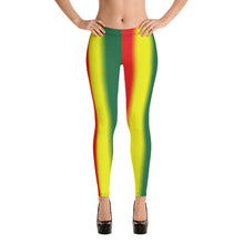 Load image into Gallery viewer, Rasta Cannabis women Back logo Leggings