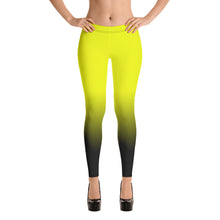 Load image into Gallery viewer, Yellow Cannabis women Back logo Leggings