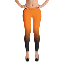 Load image into Gallery viewer, Orange Cannabis women Back logo Leggings