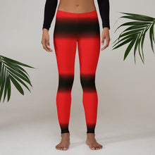 Load image into Gallery viewer, Color Black & Red  All-Over Print Leggings