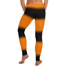 Load image into Gallery viewer, Color Black & orange All-Over Print Leggings