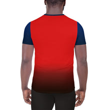 Load image into Gallery viewer, Cannabis man Red and blue All-Over Print Men's Athletic T-shirt