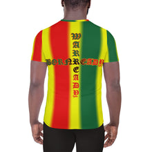 Load image into Gallery viewer, Rasta Coloring Style  3 Eye Skull Warready bornready All-Over Print Men's Athletic T-shirt