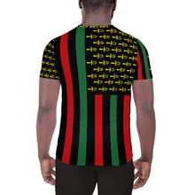 Load image into Gallery viewer, Juneteenth  All-Over Print Men's Athletic T-shirt