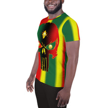 Load image into Gallery viewer, Rastaman 3 Eye Skull Warready bornready Style 2, All-Over Print Men's Athletic T-shirt