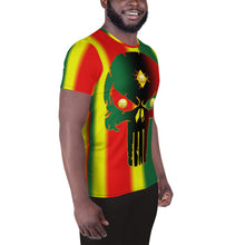 Load image into Gallery viewer, Rastaman 3 Eye Skull Warready bornready Style 2, All-Over Print Men's Athletic T-shirt