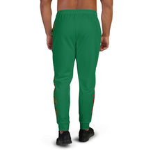 Load image into Gallery viewer, Color Green Bornready Warready with 3 all seeing skull Men's Joggers