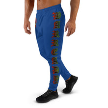 Load image into Gallery viewer, Color Blue 2 Bornready Warready with 3 all seeing skull  Men's Joggers