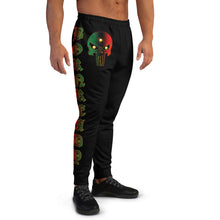 Load image into Gallery viewer, Color Black Bornready Warready with 3 all seeing skull  Men's Joggers