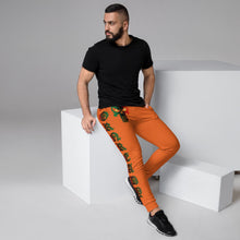 Load image into Gallery viewer, Color Orange Bornready Warready with 3 all seeing skull Men's Joggers