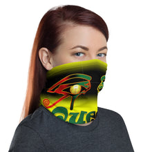 Load image into Gallery viewer, Yellow and black Queen of NC Neck Gaiter