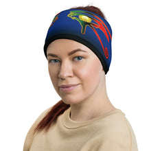 Load image into Gallery viewer, Blue and black  Queen of NC Neck Gaiter