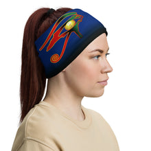 Load image into Gallery viewer, Blue and black  Queen of NC Neck Gaiter