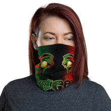 Load image into Gallery viewer, Pan African flag colors Queen of NC Neck Gaiter