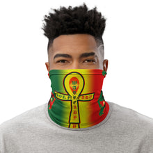 Load image into Gallery viewer, Coloring Rasta style African flag Bornready warready style 2......Neck Gaiter