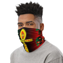 Load image into Gallery viewer, Coloring Pan African flag Bornready warready style 2......Neck Gaiter