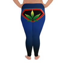 Load image into Gallery viewer, Cannanbis woman logo back side All-Over Print Plus Size Leggings