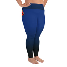 Load image into Gallery viewer, Cannanbis woman logo back side All-Over Print Plus Size Leggings