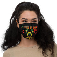 Load image into Gallery viewer, Color Black Queen with Ankh symbol of NC Premium face mask