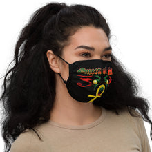 Load image into Gallery viewer, Color Black Queen with Ankh symbol of NC Premium face mask