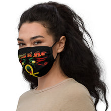 Load image into Gallery viewer, Color Black Queen with Ankh symbol of NC Premium face mask