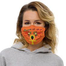Load image into Gallery viewer, Color Orange Queen with Ankh symbol of NC Premium face mask