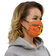 Load image into Gallery viewer, Color Orange Queen with Ankh symbol of NC Premium face mask