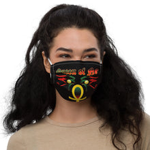 Load image into Gallery viewer, Color Black Queen with Ankh symbol of NC Premium face mask