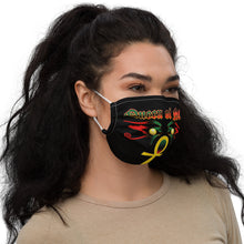 Load image into Gallery viewer, Color Black Queen with Ankh symbol of NC Premium face mask