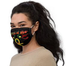 Load image into Gallery viewer, Color Black Queen with Ankh symbol of NC Premium face mask