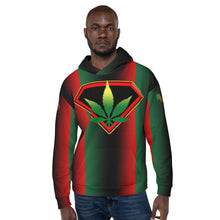 Load image into Gallery viewer, Tri Color Cannabis man Unisex Hoodie