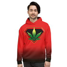 Load image into Gallery viewer, Red Cannabis man Unisex Hoodie
