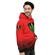 Load image into Gallery viewer, Red Cannabis man Unisex Hoodie